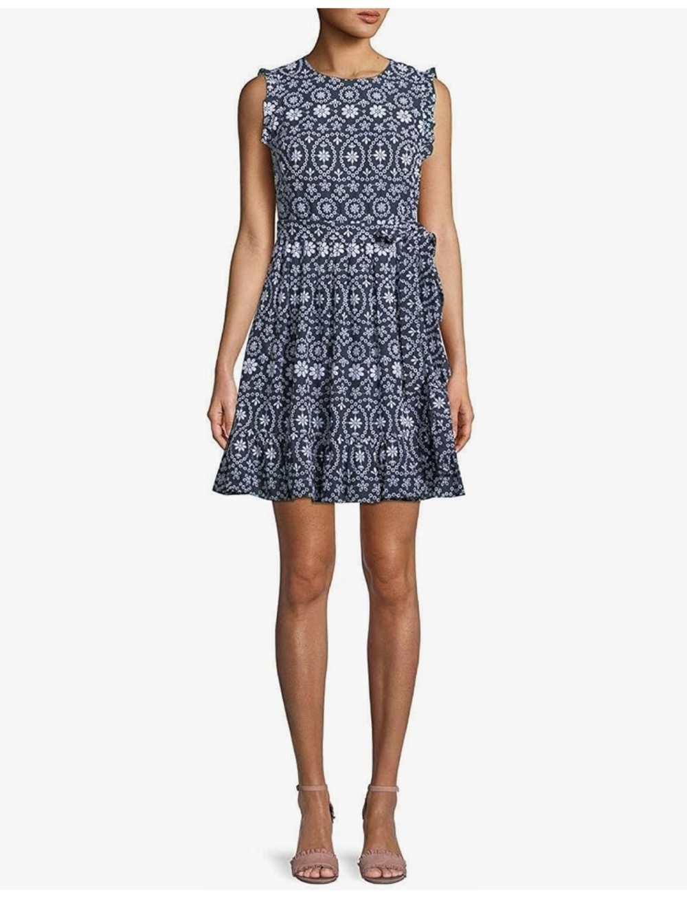 Kate Spade New York sleeveless eyelet wrap dress, “shore thing” size 2 - Picture 4 of 11